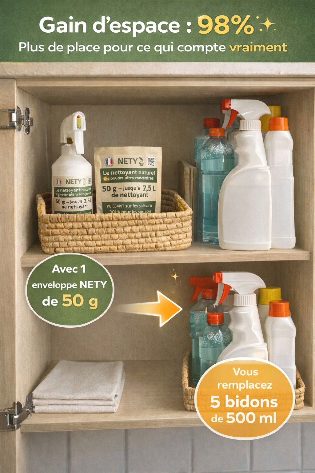 Économie de place NETY 50g