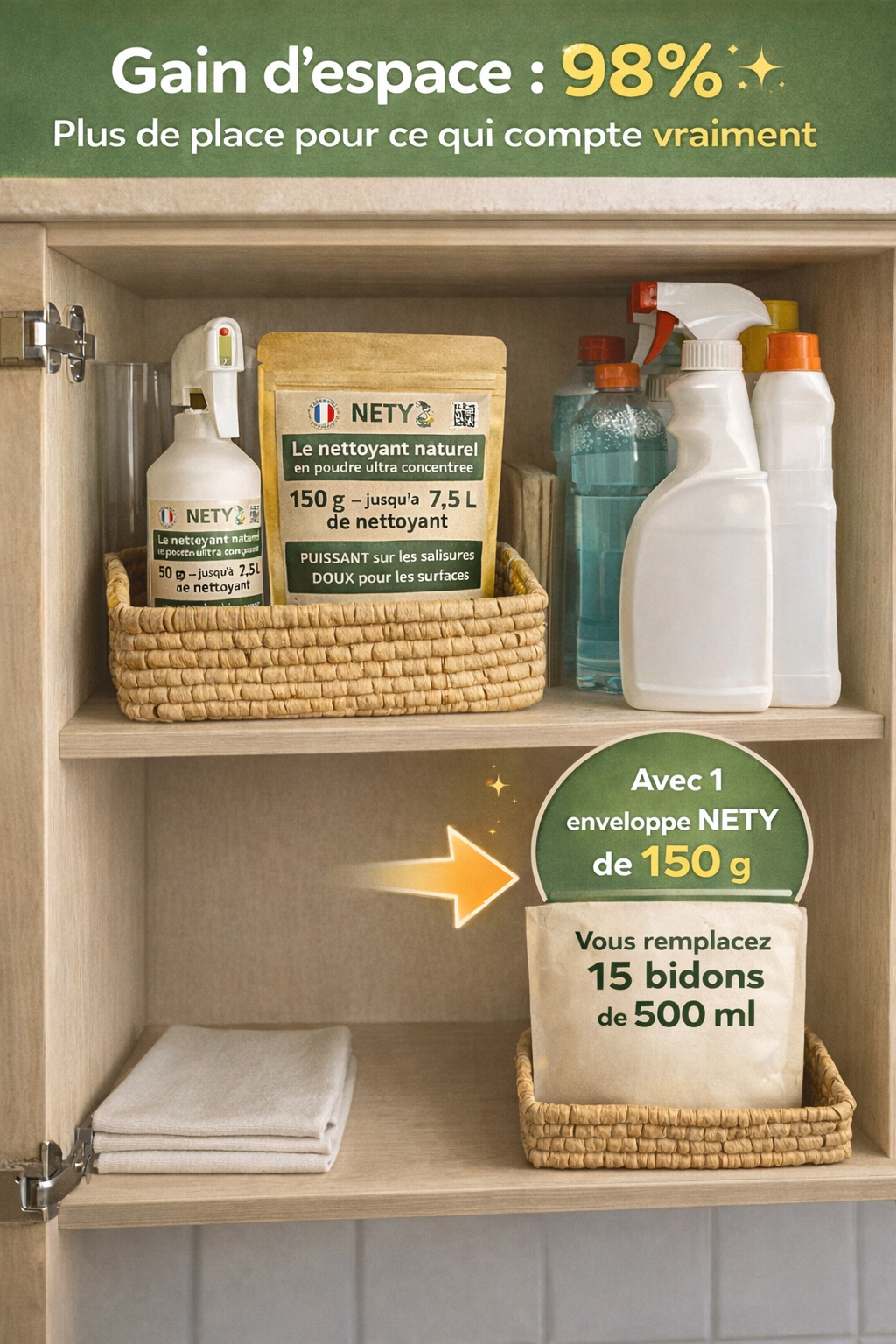 Économie de place NETY 150g